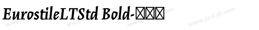 EurostileLTStd Bold字体转换